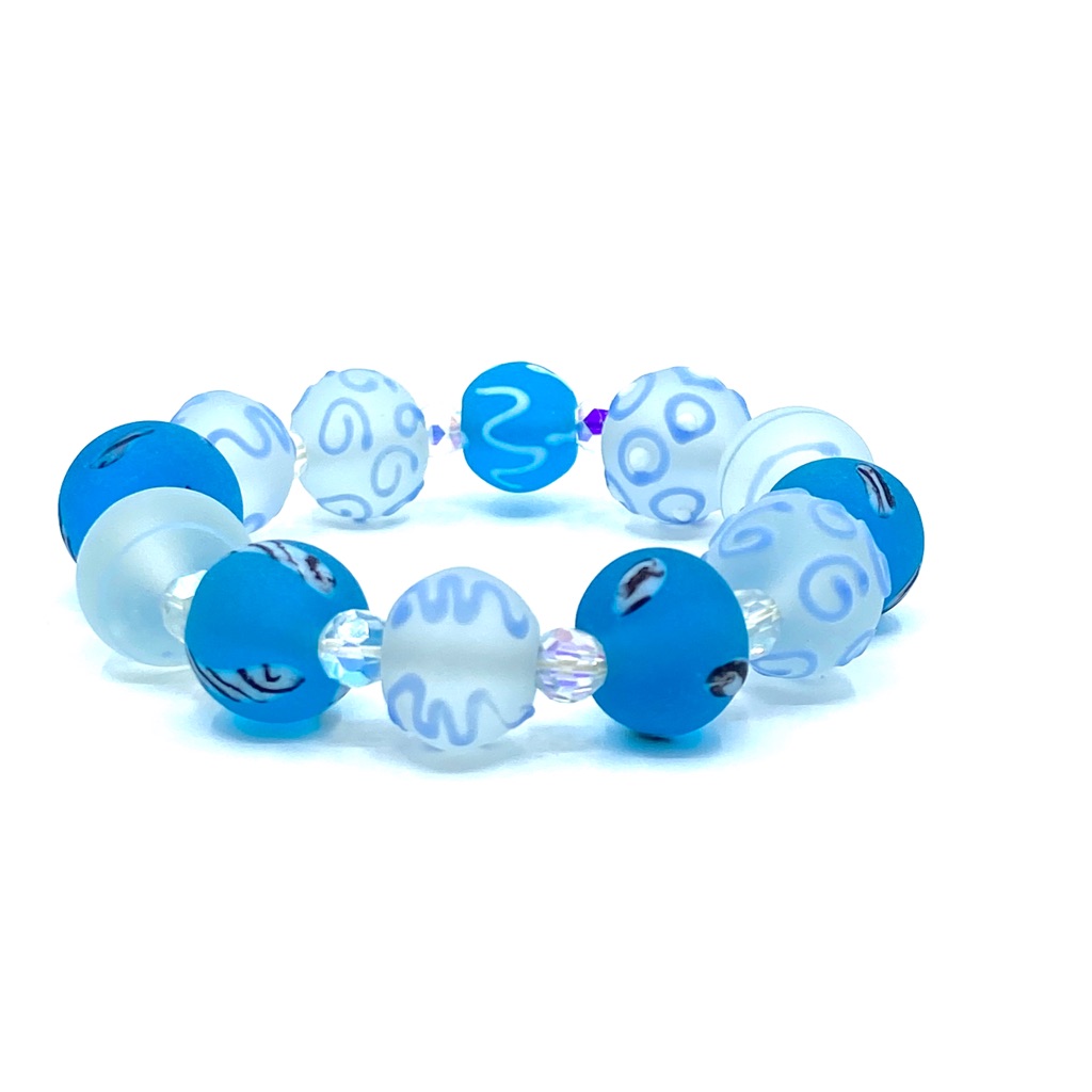 Hand Blown Venetian Glass Bracelet